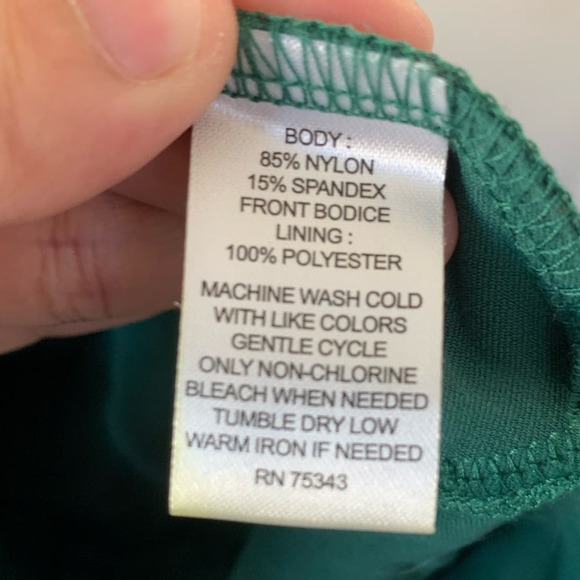 CYNTHIA ROWLEY V-Neck Zipped Up Back Dress - Picture 4 of 4